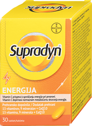 Prehransko dopolnilo Energija Q10 Supradyn