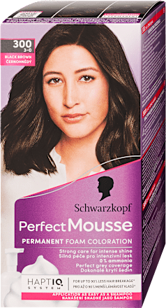 Tartós hajfesték, feketésbarna 300 Schwarzkopf Perfect Mousse