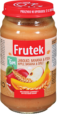 Voćna kašica od jabuke i banane s pirom, 6+mj. Frutek