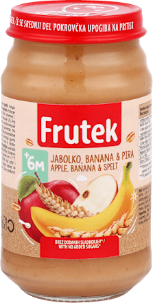 Voćna kašica od jabuke i banane s pirom, 6+mj. Frutek