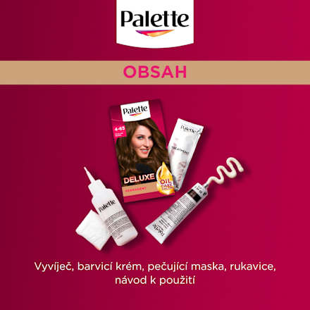 barva na vlasy Oslnivě hnědý 4-65 Palette DELUXE