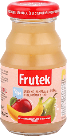 Voćni sok od jabuke, banane i kruške 4+ mj. Frutek