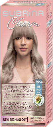 Charm barva za lase z avokadovim oljem 30/3 Specialno Cendre Blond SUBRiNA