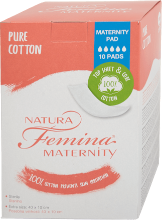 Higienski vložki za porodnice Maternity Natura Femina