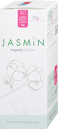 Organski bombažni ščitniki perila Maxi Panty Liner Jasmin