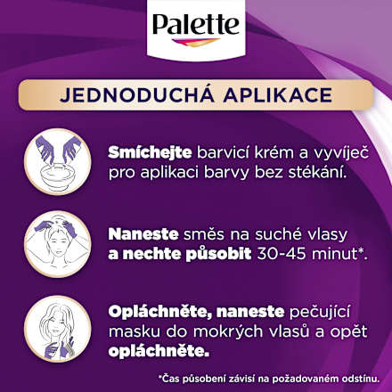 barva na vlasy 7-0 Středně plavý Palette INTENSIVE COLOR CREME