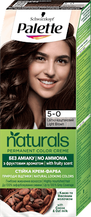 Боя за коса без амоняк - Nr. 5-0  Palette naturals COLOR CREME