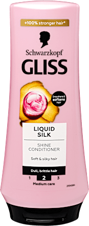 Hajbalzsam Liquid Silk, törékeny és fakó hajra Schwarzkopf GLISS