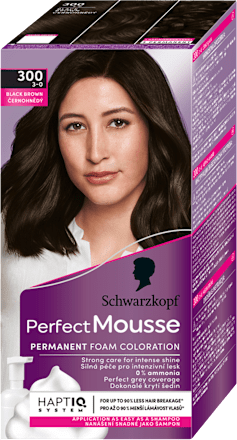 barva na vlasy Černohnědý 300 Schwarzkopf Perfect Mousse