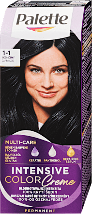 Tartós hajfesték, zafírfekete 1-1 Palette INTENSIVE COLOR CREME