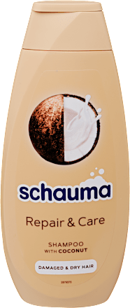 Regeneráló sampon Repair & Care, sérült és száraz hajra schauma