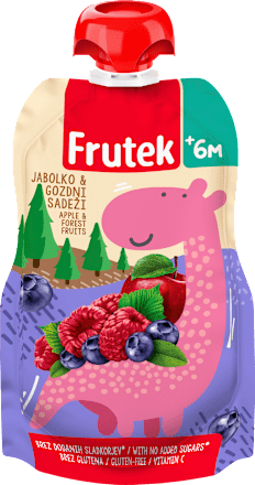 Voćna kašica jabuka šumsko voće pouch 6+ mj. Frutek