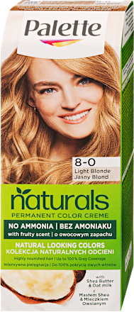 Tartós hajfesték, világosszőke 8-0 (300) Palette naturals COLOR CREME