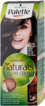 Boja za kosu – 600 svetlo smeđa   Palette naturals COLOR CREME