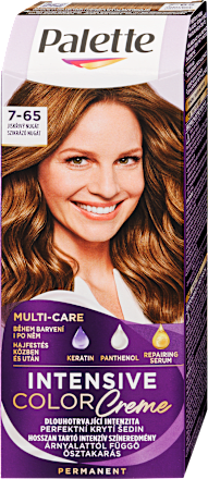 Tartós hajfesték, szikrázó nugát 7-65 Palette INTENSIVE COLOR CREME