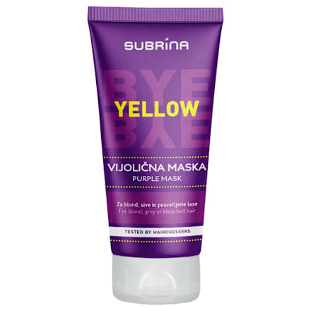 Bye Bye Yellow ljubičasta maska za kosu SUBRiNA