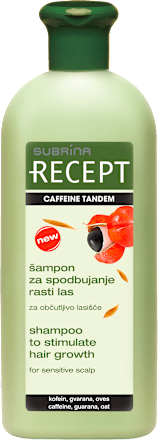 Recept Caffeine šampon za rast kose SUBRiNA RECEPT