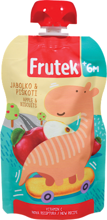 Kašica u vrećici od jabuke s piškotama, 6. mj. Frutek