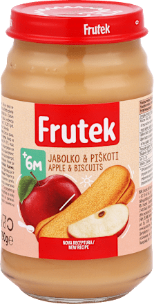 Voćna kašica od jabuke s piškotama, 6. mj. Frutek