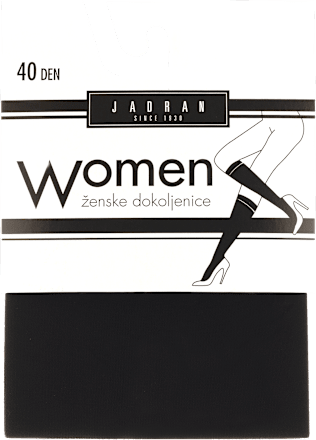 Women ženske dokoljenke, 40 DEN – Crna, 1 par JADRAN ČARAPE