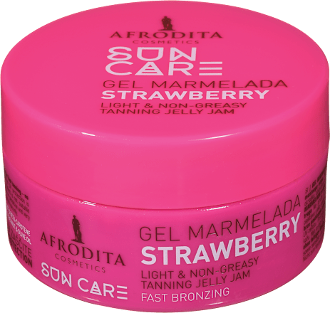 Gel marmelada za hitro pridobivanje zagorelosti Sun Care Strawberry AFRODITA