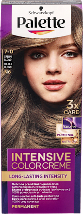 Farba do włosów 7-0 Średni Blond Palette INTENSIVE COLOR CREME