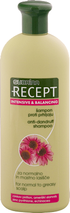 Recept Intensive & Balancing šampon protiv peruti i opadanja kose  SUBRiNA RECEPT