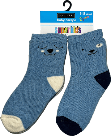 super kids dječje čarape medo – Plava, veličina 1, 2 para JADRAN ČARAPE