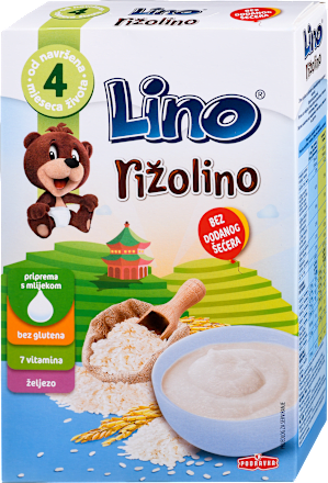 Rižolino žitna kašica, 4 + mj. Lino