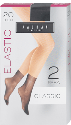 Elastic sokne Classic, 20 DEN – Tamno drap, 2 para JADRAN ČARAPE