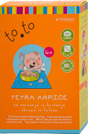 Tetra krpice za umivanje in brisanje obraza in telesa to.to