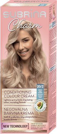 Charm barva za lase z avokadovim oljem 20/2 Specialno Svetlo Biserno Blond SUBRiNA