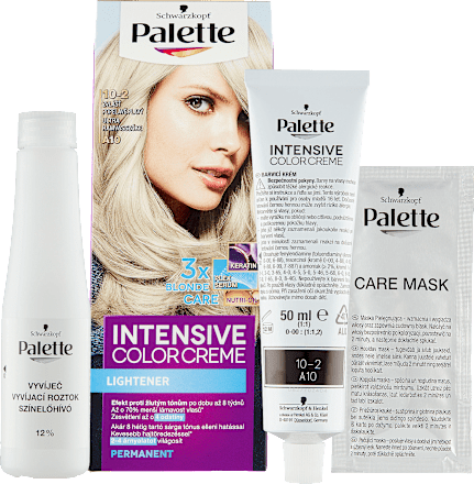 Vopsea permanentă A10 (10-2) Blond Ultra Cenușiu Palette INTENSIVE COLOR CREME