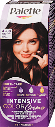 Tartós hajfesték, intenzív padlizsán 4-89 Palette INTENSIVE COLOR CREME