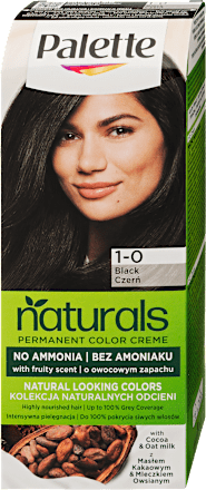 Tartós hajfesték, fekete 1-0 Palette naturals COLOR CREME