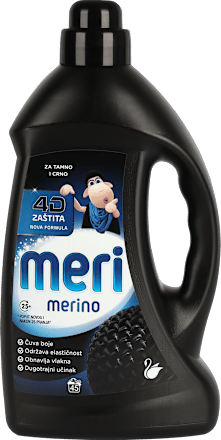 Tekući deterdžent za crno i tamno rublje, 45 pranja meri merino