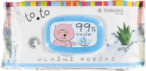 Vlažni robčki z 99 % vode  to.to