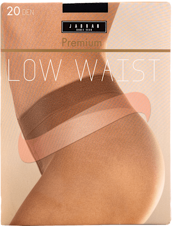 Premium Low Waist hulahopke, 20 DEN, veličina 3 – 4 – Crna  JADRAN ČARAPE