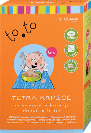 Tetra krpice za umivanje in brisanje obraza in telesa to.to
