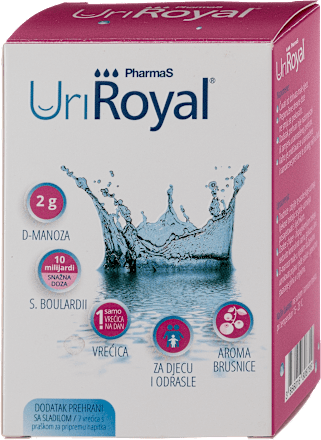 PharmaS UriRoyal® - dodatak prehrani sa sladilom, vrećice s praškom za pripremu napitka PharmaS