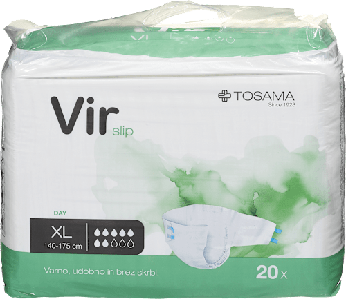 Dnevne hlačne predloge Vir Slip, velikost XL Vir slip