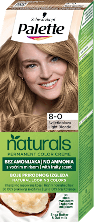 Boja za kosu – 8-0 svetloplava  Palette naturals COLOR CREME