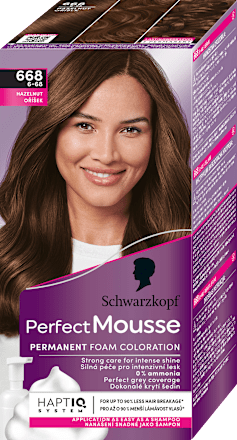 Farba na vlasy - 668 oriešková Schwarzkopf Perfect Mousse