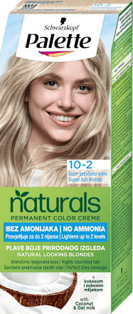 Boja za kosu – 10-2 super pepeljasto-plava   Palette naturals COLOR CREME
