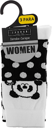 Women ženske čarape Walk, veličina 39 – 41 – Panda, 3 para JADRAN ČARAPE