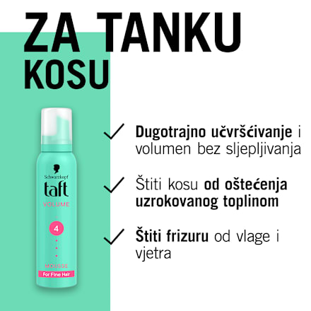 Pjena za kosu Volume 4 Schwarzkopf taft
