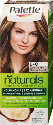 Tartós hajfesték, sötétszőke 6-0 Palette naturals COLOR CREME