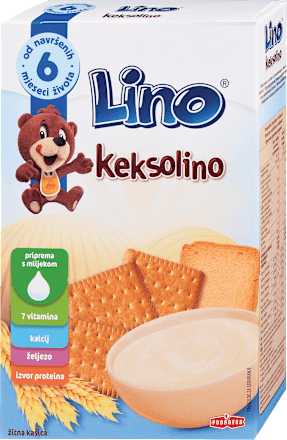 Žitna kašica Keksolino, 6m+ Lino