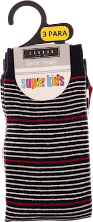 super kids dječje čarape, veličina 8 – Pruge, 3 para JADRAN ČARAPE