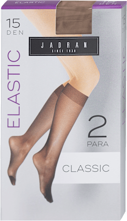 Elastic dokoljenke Classic, 15 DEN – Smeđa, 2 para JADRAN ČARAPE
